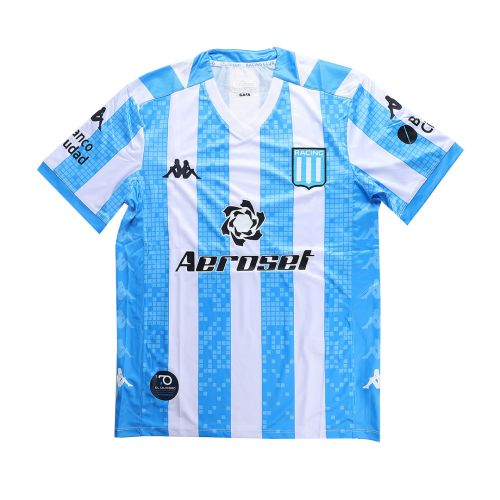 Racing Atletico Argentina 20-21 Home Blue Soccer Jersey Football Shirt - Click Image to Close